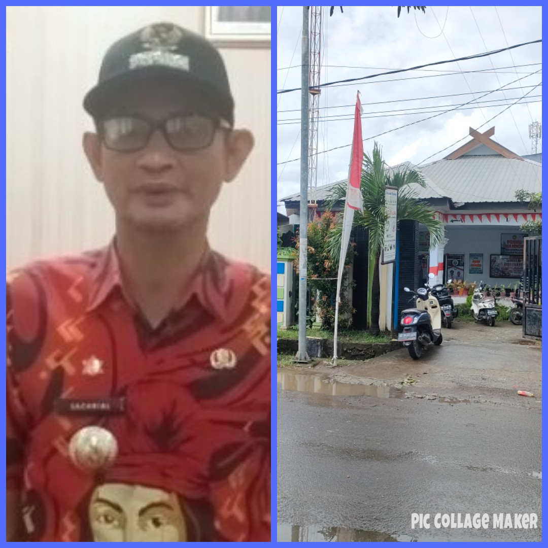 Foto : Plt Kades Jenetallasa, rangkap Camat Pallangga Gowa, di demo 