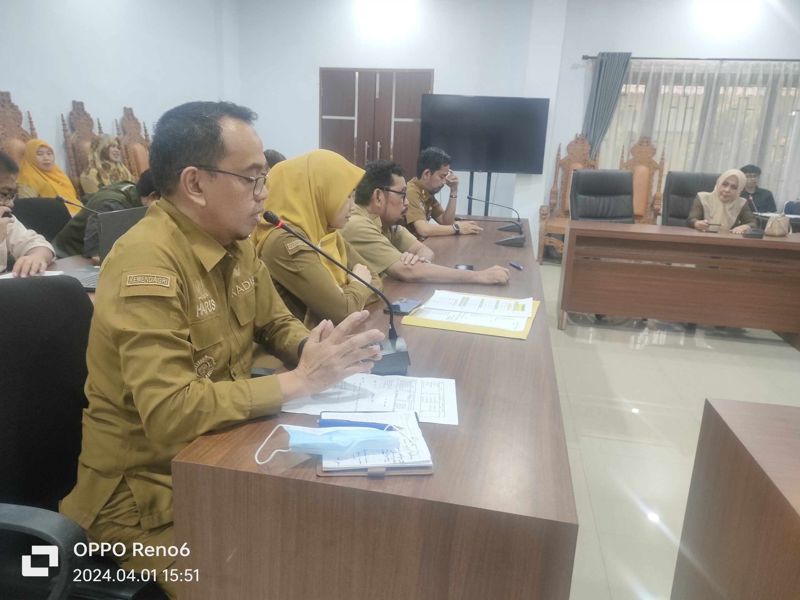 Direktur RSUD Syekh Yusuf Gowa, drg. Hj. Rahmawati Djalil dan Kepala Dinas Kesehatan Gowa Abd Haris Usman
