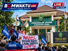 Massa Demo di Pengadilan Agama Gowa Soroti Dugaan Sabotase Surat MA Ke Bupati Gowa